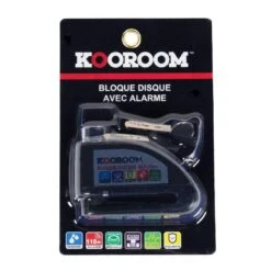 Antivol BLOQUE DISQUE ALUMINIUM AVEC ALARME Noir KOOROOM -Vélo Expert antivol bloque disque aluminium avec alarme noir kooroom 3