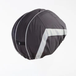 BTWIN COUVRE CASQUE IMPERMEABLE - VISIBILITE NUIT 940 NOIR -Vélo Expert couvre casque impermeable visibilite nuit 940 noir 3