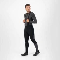 Rogelli Cuissard Long Velo Avec Bretelless Avec Peau Homme - Essential HI VIS -Vélo Expert cuissard long velo avec bretelless avec peau homme essential hi vis 3