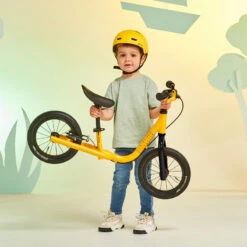 BTWIN DRAISIENNE ENFANT 12 POUCES ALU RUNRIDE 900 ALU JAUNE -Vélo Expert draisienne enfant 12 pouces alu runride 900 alu jaune 9