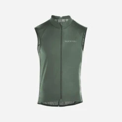 GILET COUPE-VENT VELO ROUTE HOMME - RACER Kaki -Vélo Expert gilet coupe vent velo route homme racer kaki 2