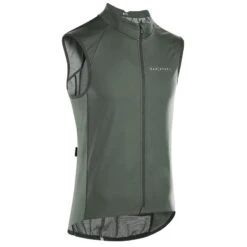 GILET COUPE-VENT VELO ROUTE HOMME - RACER Kaki