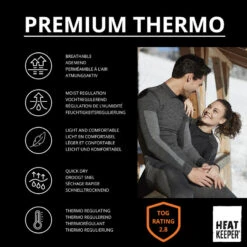 Heatkeeper Sous Vetement Thermique Ensemble Ski Femme Premium Noir -Vélo Expert heatkeeper sous vetement thermique ensemble ski femme premium noir 4