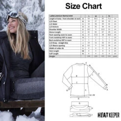 Heatkeeper Sous Vetement Thermique Ensemble Ski Femme Premium Noir -Vélo Expert heatkeeper sous vetement thermique ensemble ski femme premium noir 5