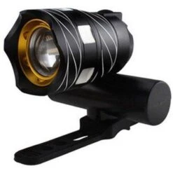 Lampe De Vélo Feu Avant - Rechargeable Par USB - Or - 450 Lumens -Vélo Expert lampe de velo feu avant rechargeable par usb or 450 lumens 3