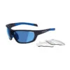 Rockrider Lunettes De Vélo PERF 100 PACK Bleu Interchangeables CAT 0+3