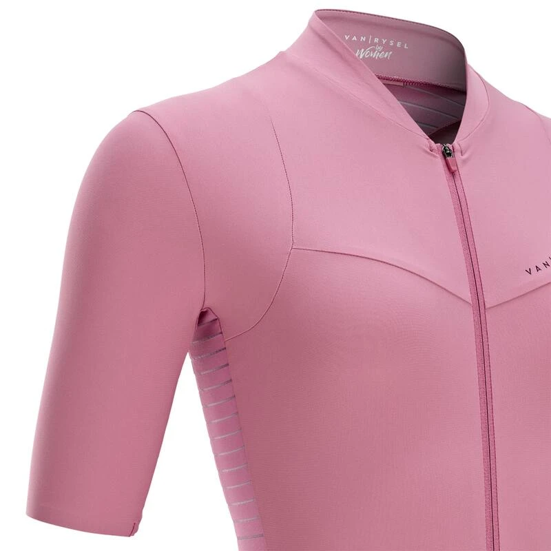 Maillot De Vélo De Route Manches Courtes été Femme - Endurance Vieux Rose 6 Maillot De Vélo De Route Manches Courtes été Femme - Endurance Vieux Rose – Image 4