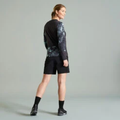 Rockrider MAILLOT MANCHES LONGUES VELO VTT EXPL 500 FEMME NOIR VERT -Vélo Expert maillot manches longues velo vtt expl 500 femme noir vert 3