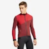 Rockrider MAILLOT Manches Longues Vélo VTT XC Mi Saison Homme Rouge