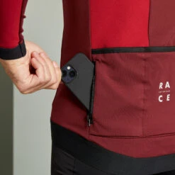 Rockrider MAILLOT Manches Longues Vélo VTT XC Mi Saison Homme Rouge -Vélo Expert maillot manches longues velo vtt xc mi saison homme rouge 3