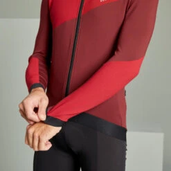 Rockrider MAILLOT Manches Longues Vélo VTT XC Mi Saison Homme Rouge -Vélo Expert maillot manches longues velo vtt xc mi saison homme rouge 7