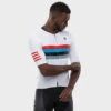 Maillot Vélo Manches Courtes Homme Cyclisme M2 Westfalia Blanc -Vélo Expert maillot velo manches courtes homme cyclisme m2 westfalia blanc