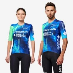 Maillot Vélo Route Manches Courtes - DECATHLON AG2R LA MONDIALE Team Replica