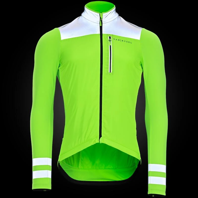 MAILLOT VELO ROUTE MANCHES LONGUES MI-SAISON HOMME - RC500 VISIBLE EN17353 6 MAILLOT VELO ROUTE MANCHES LONGUES MI-SAISON HOMME - RC500 VISIBLE EN17353 – Image 4