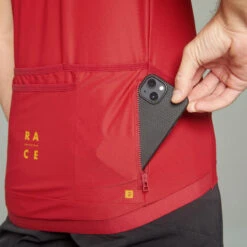Rockrider Maillot VTT Manches Courtes Race 700 Rouge -Vélo Expert maillot vtt manches courtes race 700 rouge 3