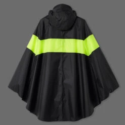 BTWIN PONCHO PLUIE VISIBILITE JOUR VELO VILLE 120 NOIR JAUNE FLUO -Vélo Expert poncho pluie visibilite jour velo ville 120 noir jaune fluo 9