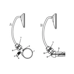 Busch-mueller RÉTROVISEUR DE VÉLO VILLE BUSCH+MÜLLER STAR 80MM -Vélo Expert retroviseur de velo ville buschmuller star 80mm 1