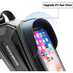 Sacoche De Cadre Pour Smartphone Sous 6,8 Pouces ROCKBROS B68- Écran Tactile -Vélo Expert sacoche de cadre pour smartphone sous 68 pouces rockbros b68 ecran tactile 2