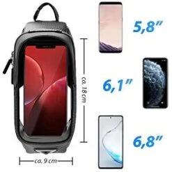 Sacoche De Cadre Pour Smartphone Sous 6,8 Pouces ROCKBROS B68- Écran Tactile -Vélo Expert sacoche de cadre pour smartphone sous 68 pouces rockbros b68 ecran tactile 4