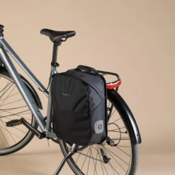 SACOCHE VELO 100 SUR PORTE BAGAGES 15 LITRES -Vélo Expert sacoche velo 100 sur porte bagages 15 litres 6