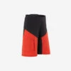 Rockrider SHORT VTT ENFANT 500 NOIR ROUGE -Vélo Expert short vtt enfant 500 noir rouge