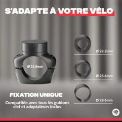 Shapeheart Support Porte Téléphone Pro Pour Guidon De Vélo (Téléphone 2XL) -Vélo Expert support porte telephone pro pour guidon de velo telephone 2xl 3