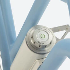 VÉLO DE VILLE ELECTRIQUE 330w - PNEUS 700c - LÉGER 18kg - CONFORT BLEU CLAIR -Vélo Expert velo de ville electrique 330w pneus 700c leger 18kg confort bleu clair 2