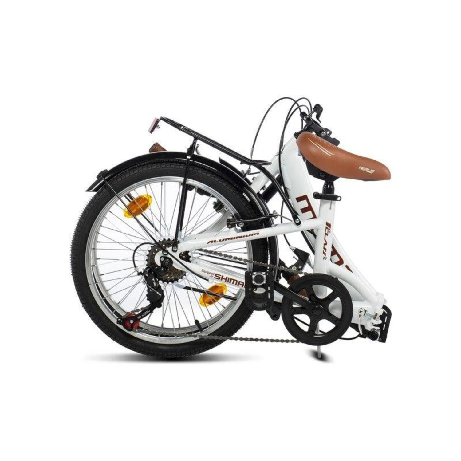 Vélo De Ville Pliant First Class 20", Aluminium, SHIMANO 6V, Selle Comfort 4 Vélo De Ville Pliant First Class 20", Aluminium, SHIMANO 6V, Selle Comfort – Image 2