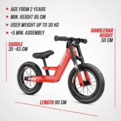 Berg Vélo D’équilibre Biky City Rouge -Vélo Expert velo dequilibre biky city rouge 4