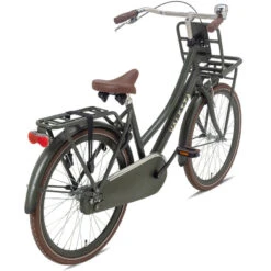 Vélo Enfant Valetta Cargo - Filles - 24 Pouces - Vert Armée -Vélo Expert velo enfant valetta cargo filles 24 pouces vert armee 2