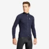Veste Hiver VTT Manches Longues Rockrider Bleu Nuit -Vélo Expert veste hiver vtt manches longues rockrider bleu nuit