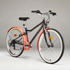 BTWIN VTC ENFANT RIVERSIDE 500 NOIR CORAIL 24 Pouces 9-12 ANS -Vélo Expert vtc enfant riverside 500 noir corail 24 pouces 9 12 ans 1