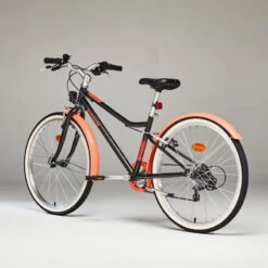 BTWIN VTC ENFANT RIVERSIDE 500 NOIR CORAIL 24 Pouces 9-12 ANS -Vélo Expert vtc enfant riverside 500 noir corail 24 pouces 9 12 ans 2